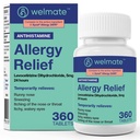 WELMATE - Levocetirizine Dihydrochloride 5mg (360 ct) - Non Drowsy Alergy Medicine - 24 horas - Antihistamine - Generic Allergy Pills - Over-The-Counter Medication