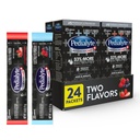 Pedialyte AdvancedCare Plus Electrolyte Powder, tiene 33% más Electrolytes y PreActiv Prebiotics, Variety Pack: Berry Frost y Strawberry Freeze, 24 Powder Packets