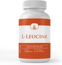 PURE ORIGINAL INGREDIENTES L-Leucine, (100 cápsulas) Siempre puro, sin aditivos ni artillería, Lab Verified