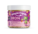 Vitamina Amigos - Hierro multivitamínico vegano para niños - Soporte nutricional diario Gummies w/Ferrous Fumarate B-Complex, Vitamina C, Zinc, Biotina - Función corporal &amp; Anemia - Fresa, (60 Day Supply)
