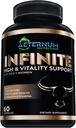 Infinito - HGH - Testosterona - Vitalidad Suplemento-Incluye Argnine-Glutamina, y Más! Soporta fuerza, resistencia, piel &amp; cabello salud, crecimiento muscular. para Hombres y Mujeres 60 cápsulas por botella.