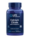 Citrato de calcio con vitamina D, calcio superabsorbable para apoyar la salud óptima del hueso, libre de gluten, no transgénico, 200 cápsulas
