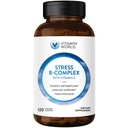 Vitamina World Stress Complejo de vitamina B con vitamina C, Timed Release High-Potency Vitamin B6, B12, Niacin, Folate " Biotin for Stress, Energy, Metabolism " Immune Support, Non-GMO, 120 Caplets