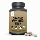 Orgánica Psyllium Husk Capsules 750 mg, Suplemento de fibra natural para la salud de Gut* - Alternativa a Psyllium Husk Powder, Zealthy Life, 250 cápsulas
