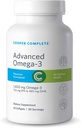 Cooper Complete - Advanced Omega 3 - Fish Oil Supplement, Concentrated EPA + DHA Omega-3 Fatty Acids 1400 mg - 60 Softgels por botella. Paquete de 3