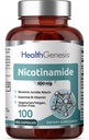 B-3 Nicotinamide 500 mg 100 Vcaps - Niacina Niacina libre de fluido natural Fórmula - Apoyo a la salud celular de la piel