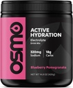 Powder de hidratación activa de Osmo (20 Servings) - Incluye Sodio, Magnesio, Potasio, Carbs & Vitaminas, Azúcar de caña - All Natural, Hidratación de Faster 3X, Potencia de Boost ' Endurance, Blueberry