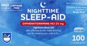 Rite Aid Nighttime Sleep Aid Diphenhydramine HCI 25 mg, 100 Mini Caplets ← No-Habit Forming Sleep Supplement ← Best Sleep Aid for Insomnia ← Insomnia Relief and Anxiety Relief Items Natural Sleep Aid