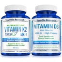 Vitamina D3 4000 UI & vitamina K2 MK7 100 mcg Suplementos