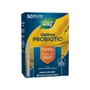Camino de la Naturaleza Fortalecer Optima Probiótico para Hombres y Mujeres, 50 Billones Culturas en vivo, 6 Strains, Apoya Salud Digestiva e Inmunitaria*, 30 Capsules (Paquete May Vary)