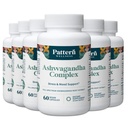 Pattern Wellness Complejo Ashwagandha para Hombres - KSM-66 & Black Pepper Extract - Whole Body & Heart Health - Supports Stress & Mood - Non-GMO - 360 Vegan Capsules