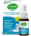 Culturelle Baby Probiotic + Vitamina D Crece " Tropeza, 0.30 oz, Suplemento de Probióticos Infantiles, Apoyo al Desarrollo de la Salud