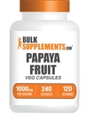 BulkSupplements.com Papaya Extract Capsules - de Carica Papaya, Suplemento Herbal - Gluten Free, 1000mg, 2 cápsulas por Serving, 240 Conde (Pack of 1)