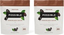 Cacao de Chocolate Protein Powder - 20g de Mezcla de Proteína Vegan, Planta-Basada - No GMO, No-Dairy, Sin gluten - 3.5g de BCAAs - 9 Aminoácidos esenciales - 30-Day Supply - 2 Bolsa, 30 Servimientos
