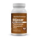 HerbsForever Bijasar(Indian Kino Tree, Malabar Kino)-Extra Strength(10:1) Extra,Equiv.to 4800mg Bark Powder Por Serving-Liver Support " Detox Blood Sugar " Purity habit10% Tannins habit60 Veg Capsules durable800mg