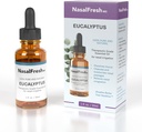 NASALFRESH MD - Aceite Esencial de Eucalipto - Riego de Nasal - Alivio de Congestión - Aditivo de lavado Nasal - Aceite Esencial de Alto Grado - Limpia &amp; Moisturiza Pasajes de Nasal - 1oz