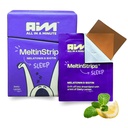 MeltinStripsTM Fast-Acting Sleep Strips with 5mg Melatonin, Biotin, Valerian Root, Lemon Balm " Chamomile " Natural Sleep Aid ← Reduce la caída del cabello en Vegan, Sugar Free ← Zesty Lemon Flavor 30 Strips