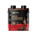 Optimum Nutrition Gold Standard Protein Shake, 24g Protein, Listo para beber Protein Shake, Gluten Free, Vitamina C para Immune Support, Chocolate, 11 Fl Oz, Pack of 4 (Packaging May Vary)