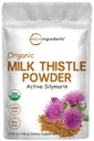 Pólvora de Leche Orgánica, 3.5 oz (400 Servings) ← Herbal Liver Support Milk Thistle Suplemento ← Liver Detox " Antioxidant Support ← Contiene Silymarin Activo ← Non-GMO, Vegan Friendly