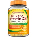 Recetas del doctor Vitamina D3 10000 UI, Huesos, Dientes y Apoyo Inmunitario, No GMO, No Gelatina, Gluten o Soy, 120 Softgeles vegetarianos