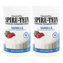 NaturesPlus SPIRU-TEIN, Vanilla - 1.06 lbs, Pack of 2 - Plant-Based Protein Powder - Vegetarian, Gluten Gratis - 32 Total Servings