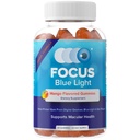 Focus Blue Light Supplement ← Lutein y Zeaxanthin Suplemento para la salud de los ojos y protección de la luz azul Silencio 60 Conde Mango Flavored Gummy, 30 Day Supply