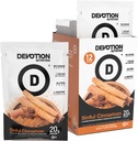 Devotion Nutrition Protein Powder Blend ← Gluten Gratis, Keto Friendly, No Añadido Sugars Silencio 1g MCT  20g Whey &amp; Micellar Protein ← 12 Count Packets (Sinful Cinnamon)