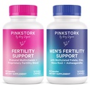 Pink Stork " Blue Stork His and Hers Fertility Bundle: Fertility Supplements for Women, Fertility Supplements for Men, Fertility Prenatal Vitamin, Vitex, Inositol, Folate, Vitamina B6, 60 cápsulas