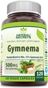 Herbal Secrets Gymnema Supplement TEN 500 Mg Por Serving TEN 120 Veggie Capsules Silencio No-OMM ANTE Gluten Free TEN Made in USA