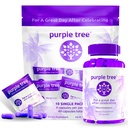 árbol púrpura Pos-Celebration Wellness Bottle + Packet Kit Combo, Soporte para el hígado, Hidratación rápida, Replenisher corporal ← Dihydromyricetin DHM, Milk Thistle, Electrolytes, Vitamina B, Willow Bark, Quercetin