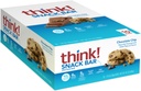 ¡Piensa! Bares de proteína con Chicory Root para fibra, soporte digestivo, Gluten Gratis con Whey Protein Isolate, Chocolate Chip, Snack Bares sin Sweeteners artificiales, 1.4 Oz (10 Conde)