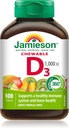 Jamieson Laboratories 1.000 LU Natural Tropical Flavor Chewable Vitamina, 100 Conde