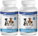 perros de mal aliento eliminador - DOG DIGESTIVE AID PROBIOTICS - NATURAL APPROACH - SOLUTION TO BAD BREATH AND GAS - COUNTER DIARRHEA - cápsulas probióticas para perros - 2 Botellas (120 Treats)