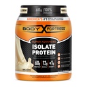 Fortaleza del cuerpo 100% Ultra-Filtered Isolate Protein Powder, Vainilla, 60g Protein &amp; 12g BCAAs Por 2 Scoops, Muscle Gain &amp; Recovery, Immune Support with Vitamins C & D, 1.5lbs,Packaging May Vary