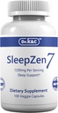 Dr.K adultoC SleepZen7 Sleep Supplement – All Natural Botanical Plant Sourced 1200 mg 100 Veggie Capsules Sleeping Support Organic Tart Cherry Valerian Root Extract No Filler Non GMO