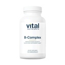 Vital Nutrients Vitamina B-Complex ← Vegan Complejo de alta potencia Vitaminas TENIDO B Vitaminas Apoyo Energía, Metabolismo y Salud del Corazón* ← Gluten, Dairy, Soy Free TEN 120 Capsules