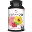 VALI D-Mannose 1000mg Urinary Tract Health Formula. Polvo de frutas de arándano orgánico " Hibiscus. Vejiga saludable, Limpia natural, Flush de desintoxicación rápida, Herbal UT Función Píldoras de soporte. 60 cápsulas de verduras