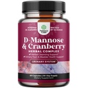 D Mannose with Cranberry Supplement - Potent D Mannose 1000mg Capsules for Kidney Defense Support &amp; Cleanse and Urinary Tract Health for Women &amp; Men - Bladder Health Supplement for Adults - 60 Count