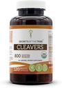 Secretos de la tribu Cleavers USDA Orgánica Silencio Hecho con capsules vegetarianos y Cleavers orgánicos certificados (Galium aparine) Herb seco (120 cápsulas)