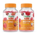 Niños Zinc Lifeable + Biotin Kids, Gummies Bundle - Gran Tasting, Suplemento de vitaminas, Gluten Gratis, GMO Gratis, Chewable Gummy