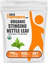 BulkSupplements.com Extracto de Nettle Stinging Ecológico - Extracto de Leaf Nettle, Suplemento Herbal - Vegan & Gluten Gratis, 750mg por Serving, 500g (1.1 lbs) (Pack of 1)