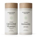 Stonehenge Health Dynamic Liposomal Vitamina C + Dynamic Immunity Bundle Suplementos para apoyar el sistema inmunológico, la síntesis de Collagen y la salud cerebral