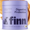 Probióticos digestivos finlandeses para perros - Sistema digestivo completo Asistencia con calabaza, prebióticos, " Probióticos vivos - Vet Recomendado " Hecho en EE.UU. - 90 Chews blandos ( mantequilla de maní)