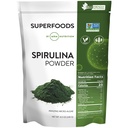 MRM Nutrición Spirulina Powder ← Superfood ← Planta completa Protein Silencio Gluten-Free + Vegan Silencio 40 Serviciones Silencio 8.5 Ounce