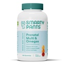 SmartyPants Prenatal Vitamins for Women, Multivitamin Gummies: Omega 3 Fish Oil (EPA/DHA), Biotina, Methylfolate, Vitamina D3, C, Vitamina B12, B6, A, K & Zinc, Inositol, 120 Cuenta (30 Day Supply)