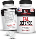 Suplemento de Bone Builder - Cal Defense Bone Strength Calcium Suplementos para Hombres de Mujeres - Con Calcio con Vitamina D, C, K, Magnesium, Bromelain, " Ipriflavone for Stronger Bones 90 Calcium Tablets