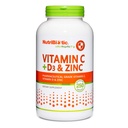 NutriBiotic – Vitamina C + Vitamina D3 &amp; Zinc, 250 cápsulas peru Potent, Soporte integral de inmunes ← Esencial &amp; Antioxidante Suplemento diario TEN Gluten > GMO Gratis
