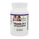 BariatricPal Vitamina D-3 125mcg (5000 UI) - Easy Swallow Vegetarian Softgels (250ct Bottle)