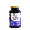 Aceite de aceite de hígado de bacalao fermentado de pasto verde y aceite de mantequilla concentrado - 120 cápsulas