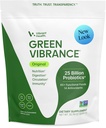 Vibrant Health, Green Vibrance, Incluye 65 Superfoods de base vegetal, 25 Probióticos de billón, fibra, adaptógenos " Enzymes, 83 Servidores